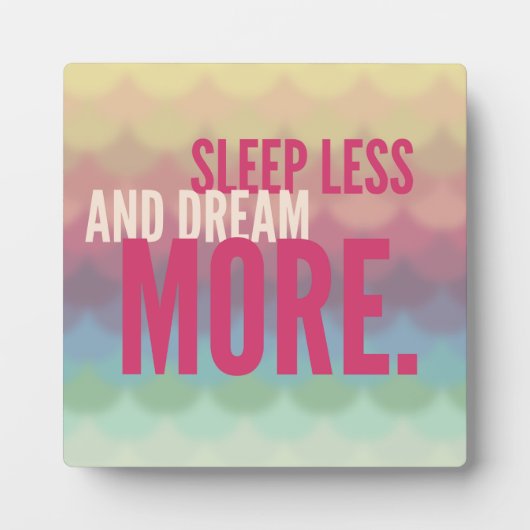 眠感動的やる気を起こさせるる夢をもっと減らす フォトプラーク (正面)