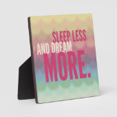 眠感動的やる気を起こさせるる夢をもっと減らす フォトプラーク (正面)