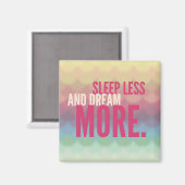 眠感動的やる気を起こさせるる夢をもっと減らす マグネット (正面/裏面)