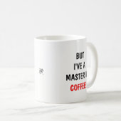 眠気とコーヒージョーク コーヒーマグカップ (正面右)