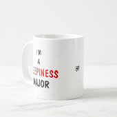 眠気とコーヒージョーク コーヒーマグカップ (正面左)