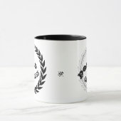 眠気、コーヒー、Phd & postdoc v1についてのジョーク マグカップ (中央)