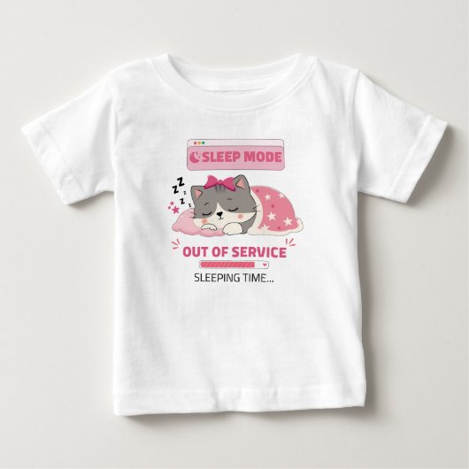 眠気 ベビーTシャツ (正面)
