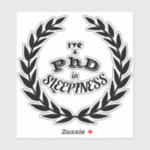 眠気v1で博士号を取得 シール (シート)