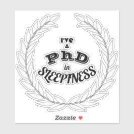 眠気v2ステッカーで博士号を取得 シール