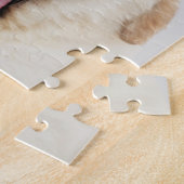 眠王室のそうな子犬と王冠 ジグソーパズル (側面)