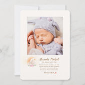眠生まれる写真の誕生のお知らせ 案内状 (正面)
