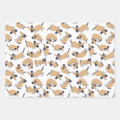 眠間抜けるダシュント犬 ラッピングペーパーシート (正面2)