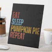 眠食べりカボチャのパイリピート 台座サイン (インサイチュ)