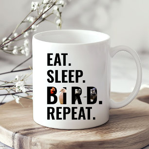 眠食べり鳥の繰り返し観察 コーヒーマグカップ