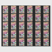 眠食べるアニメ好きオタクガールラー日本のメン ラッピングペーパー (フラット)