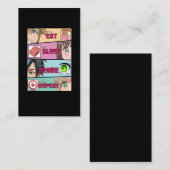 眠食べるアニメ好きオタクガールラー日本のメン 名刺 (正面/裏面)