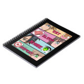 眠食べるANIME LOVER OTAKU GIRL日本の RAMEN ノートブック (左側)