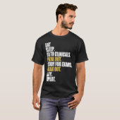 眠食べるNursinの臨床的ナースに移動 Tシャツ (正面フル)