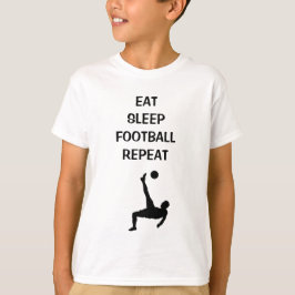眠食べサッカーの繰り返し | Zデザイン Tシャツ