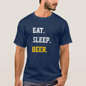 眠食べビール Tシャツ (正面)