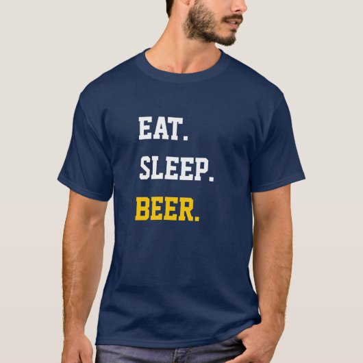 眠食べビール Tシャツ (正面)