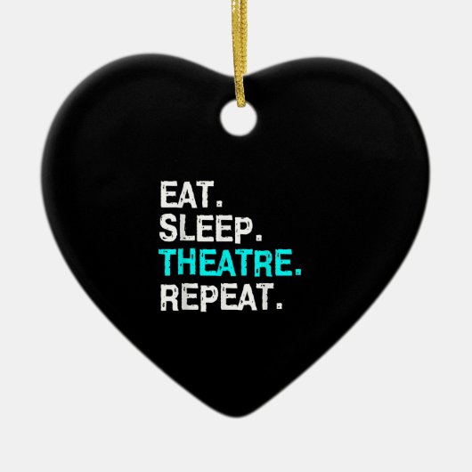 眠食べ女ミュージカル女性男性ママ セラミックオーナメント (正面)