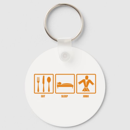 眠食べ柔道 キーホルダー (正面)