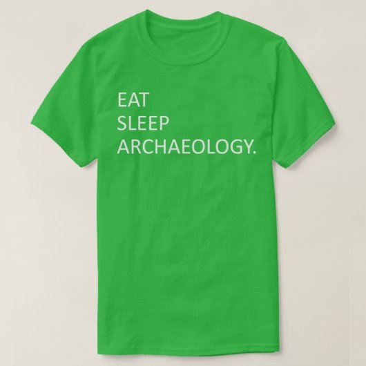 眠食べ考古学 Tシャツ (デザイン正面)