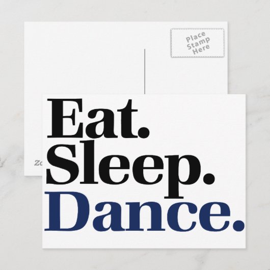 眠食べ踊 ポストカード (正面/裏面)