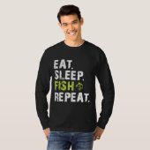 眠食べ魚繰り返し607 Tシャツ (正面フル)