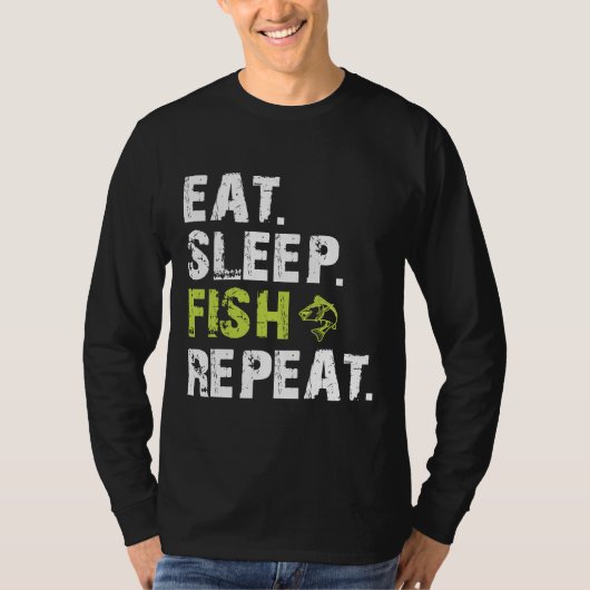 眠食べ魚繰り返し607 Tシャツ (正面)