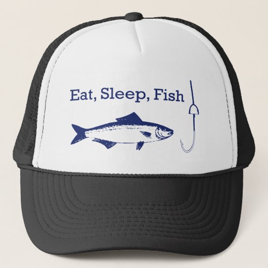 眠食べ魚 キャップ (正面)