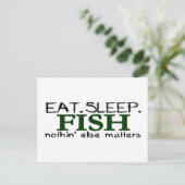 眠食べ魚 ポストカード (スタンド正面)