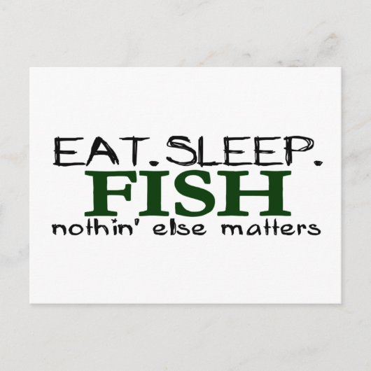 眠食べ魚 ポストカード (正面)