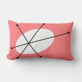 眩しいピンクの塊 ランバークッション (正面)