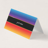 眩しい夕日インスパイア色 名刺 (正面)