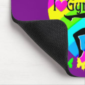 眩しい紫色の私は体操デザイン マウスパッド (コーナー)