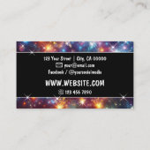 眩しい銀河系ネブラグリッタースターきらめくズ 名刺 (裏面)