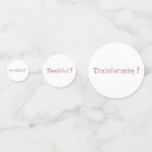 眩ますカラフルなトンボのテーブル コンフェッティ (裏面)