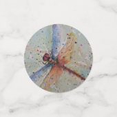 眩ますカラフルなトンボのテーブル コンフェッティ (スモール正面)