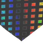 眩ます多色のなダイヤモンド ショートテーブルランナー (コーナー)