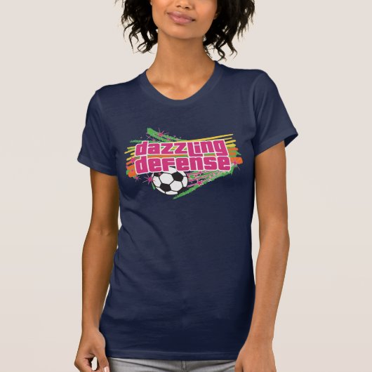 眩ます防衛サッカーのTシャツ Tシャツ (正面)
