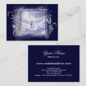 眩ます飛んでいるなユニコーンのぽっちゃりした名刺 名刺 (正面/裏面)