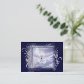 眩ます飛んでいるなユニコーンのぽっちゃりした名刺 名刺 (スタンド正面)