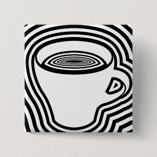 眩暈がするようなコーヒー 缶バッジ (正面)
