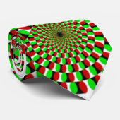 眩暈がするようなメーカーの緑および赤いタイ ネクタイ (ロール)