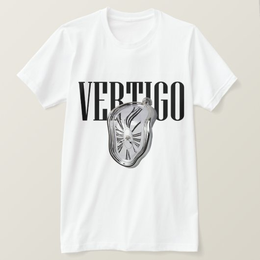 眩暈の白のティー Tシャツ (デザイン正面)