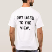 眺めに慣れて下さい Tシャツ (裏面)