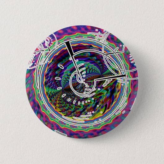 眺めの宇宙船の窓ボタン 缶バッジ (正面)