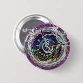 眺めの宇宙船の窓ボタン 缶バッジ (正面&裏面)