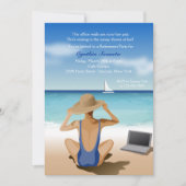 眺めの退職のパーティの招待状を楽しむこと 招待状 (正面)