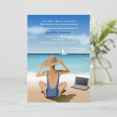 眺めの退職のパーティの招待状を楽しむこと 招待状 (スタンド正面)