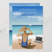 眺めの退職のパーティの招待状を楽しむこと 招待状 (正面/裏面)