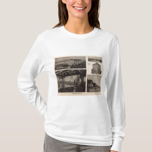 眺め、シアトル Tシャツ (正面)